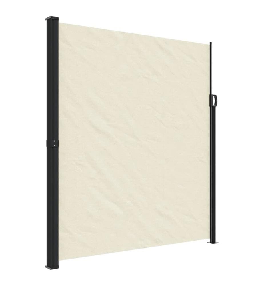 Auvent latéral rétractable crème 220x600 cm
