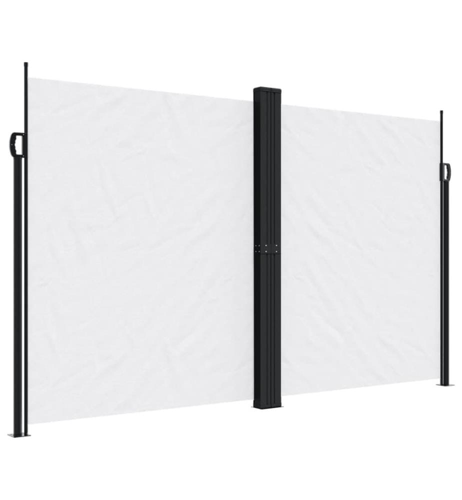 Seitenmarkise Ausziehbar Weiss 200x1000 cm