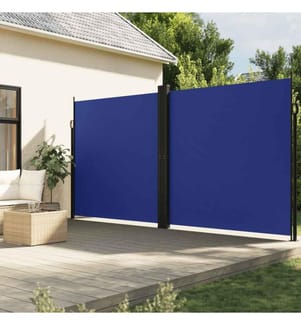 Seitenmarkise Ausziehbar Blau 220x1000 cm