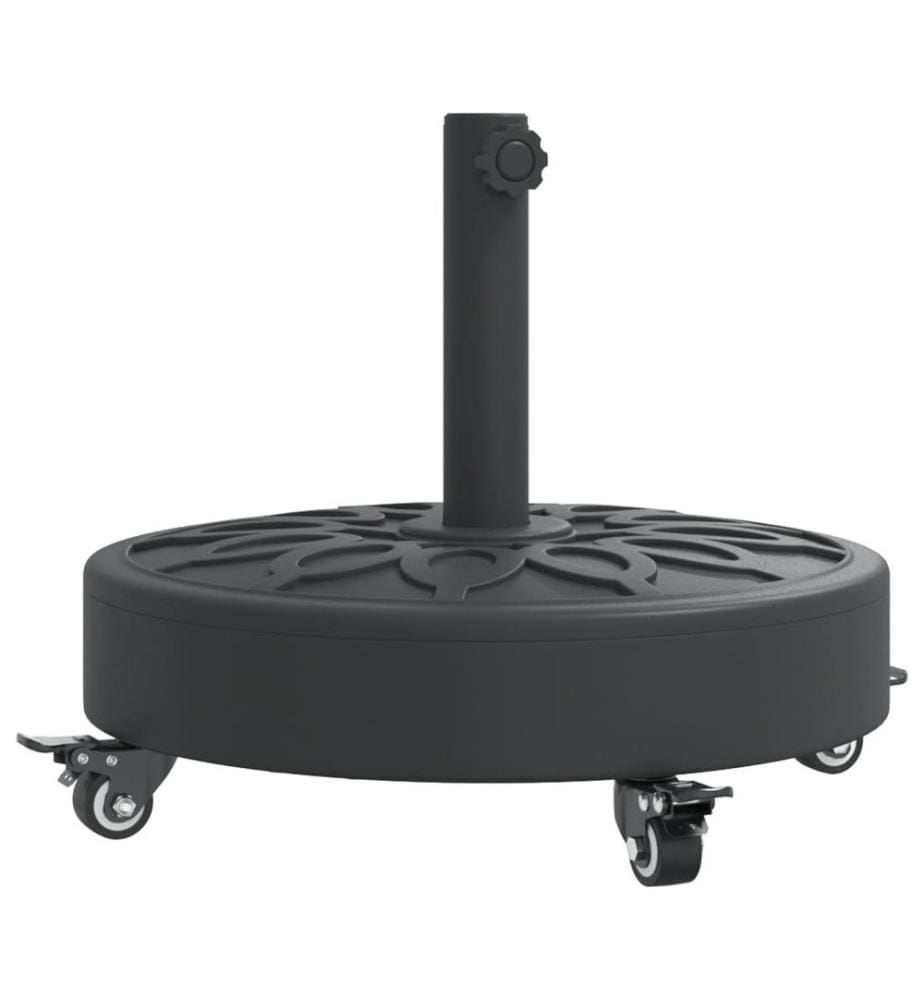 Sonnenschirmständer mit Rollen für Ø38/48 mm Mast 27 kg Rund