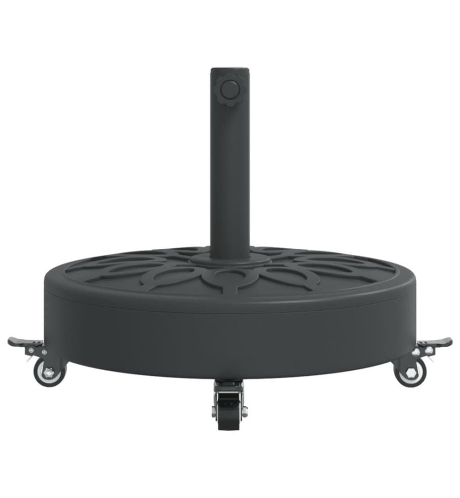 Sonnenschirmständer mit Rollen für Ø38/48 mm Mast 27 kg Rund