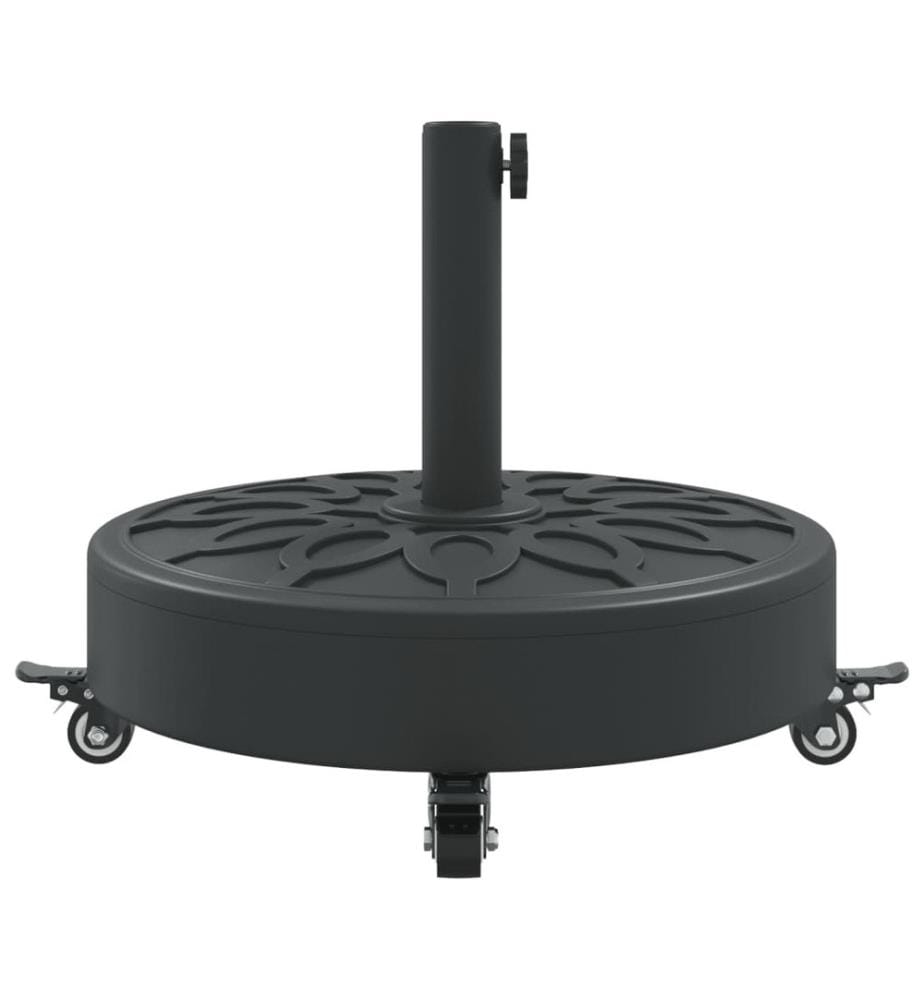Sonnenschirmständer mit Rollen für Ø38/48 mm Mast 27 kg Rund