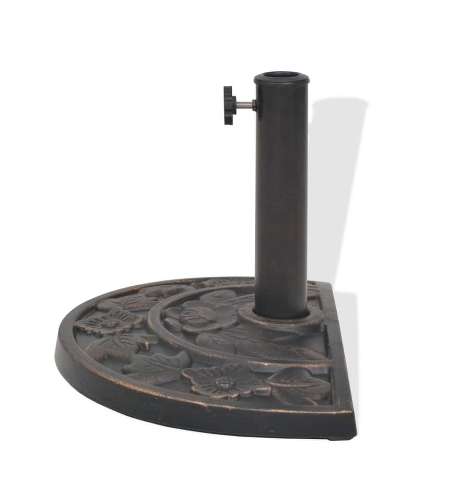 Sonnenschirmständer Harz Halbrund Bronze 9 kg