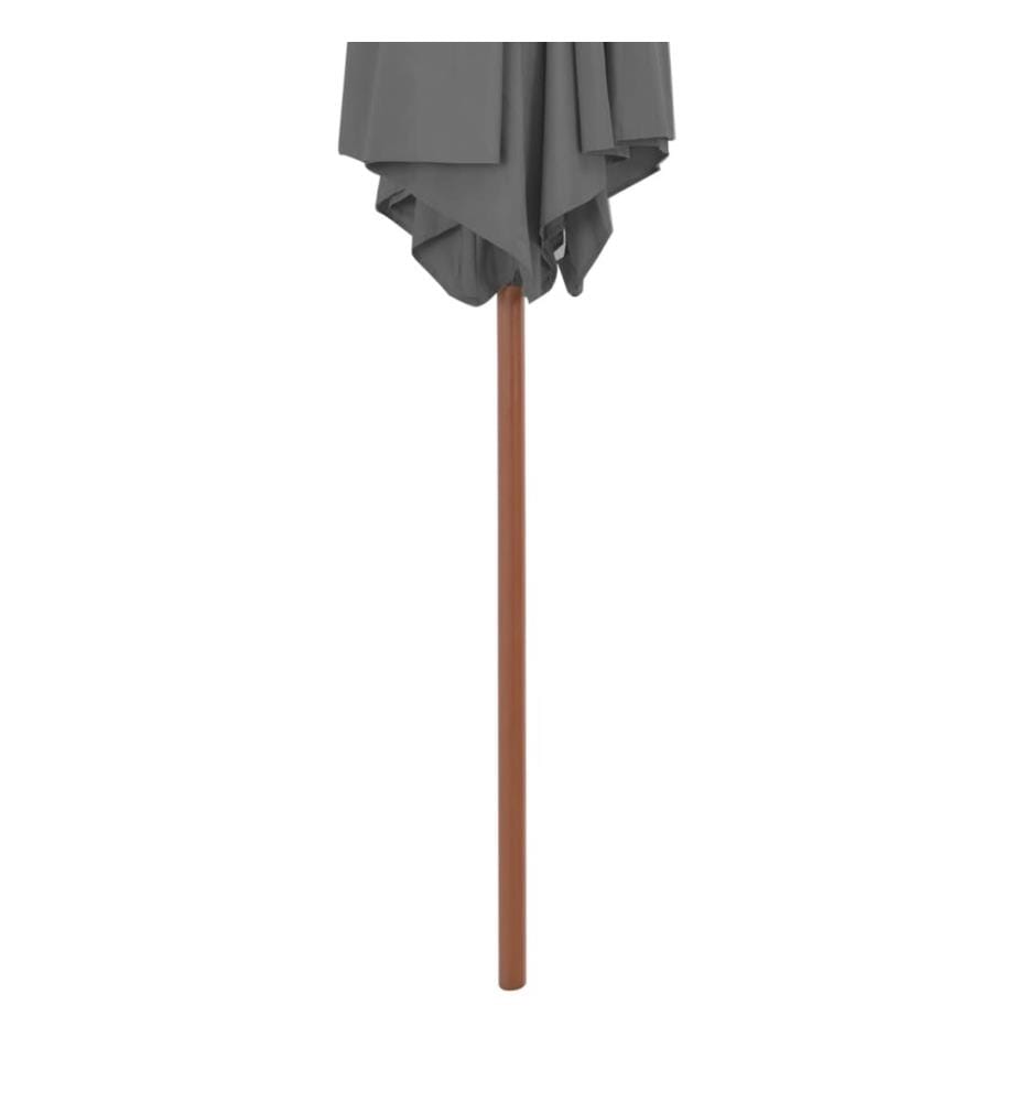 Sonnenschirm mit Holz-Mast 270 cm Anthrazit