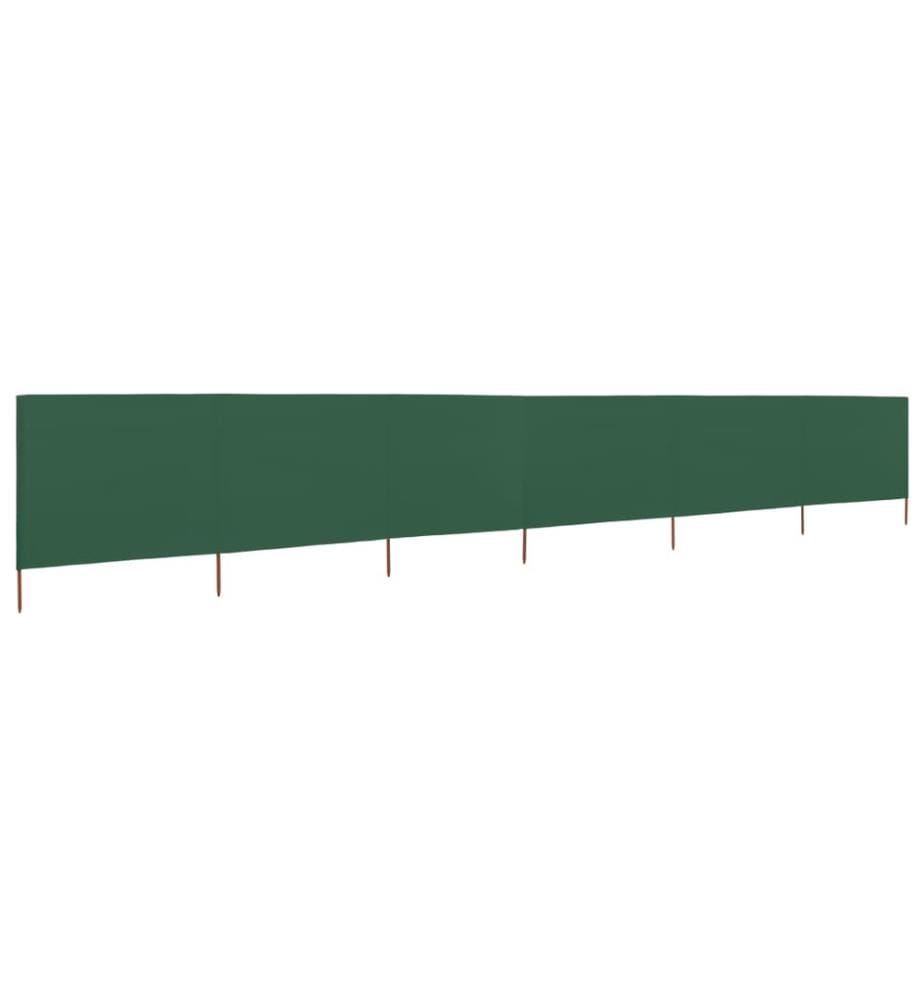6-teiliges Windschutzgewebe 800 x 120 cm Grün