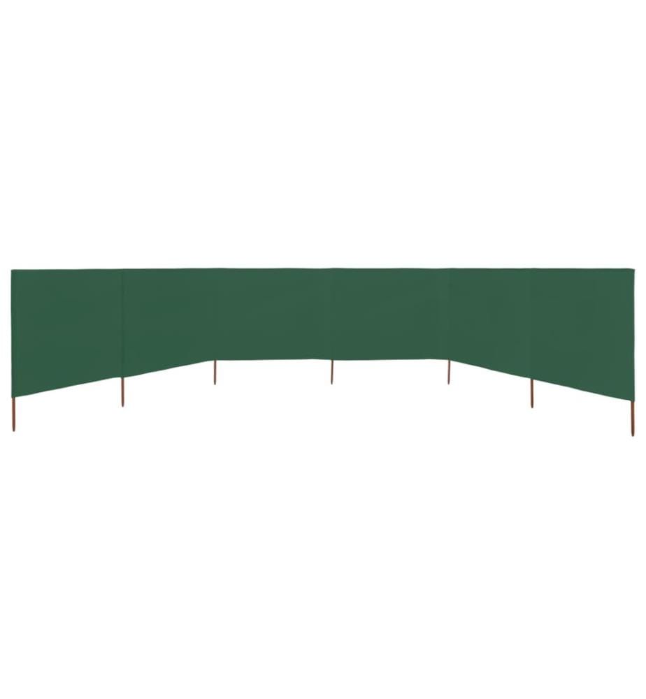 6-teiliges Windschutzgewebe 800 x 120 cm Grün