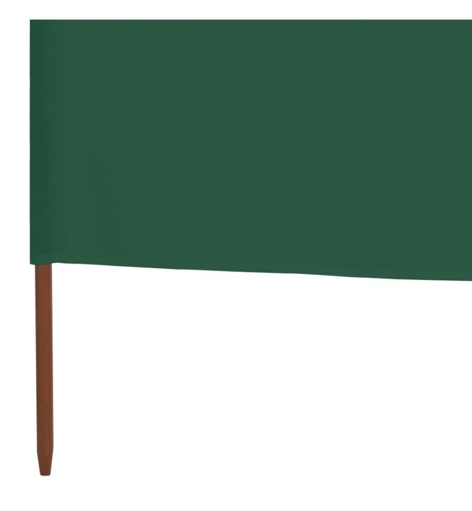6-teiliges Windschutzgewebe 800 x 120 cm Grün