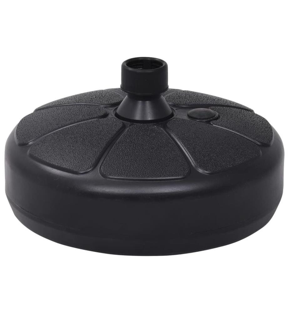 Socle de parasol Rempli de sable/d'eau 15 L Noir