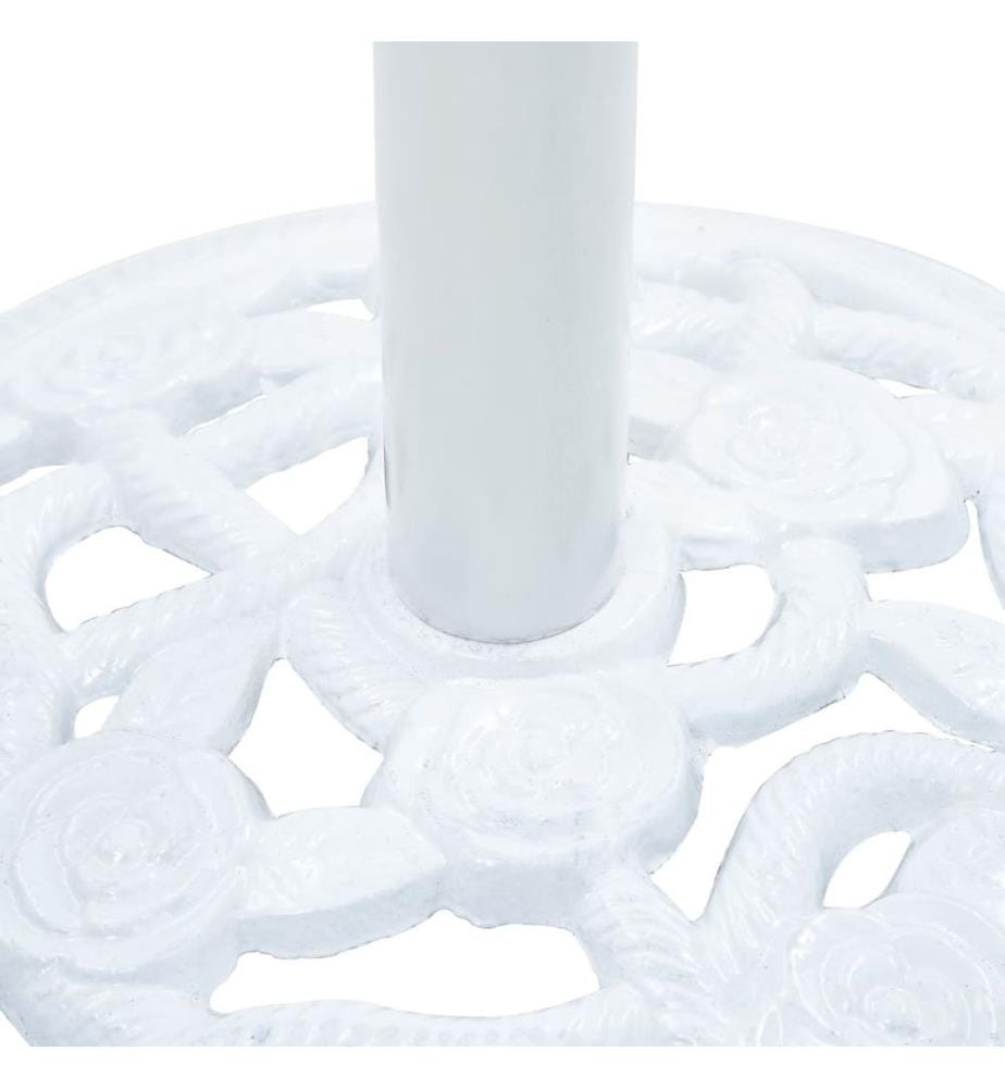 Sonnenschirmständer Weiss 9 kg 40 cm Gusseisen