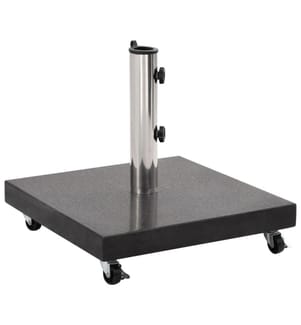 Sonnenschirmständer Granit 30 kg Quadrat Schwarz