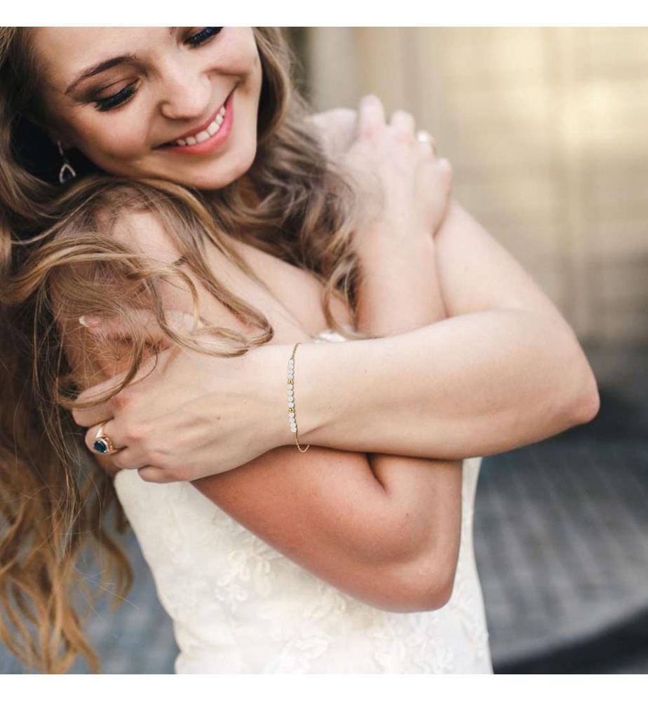 Armband aus Edelstahl - Weiss