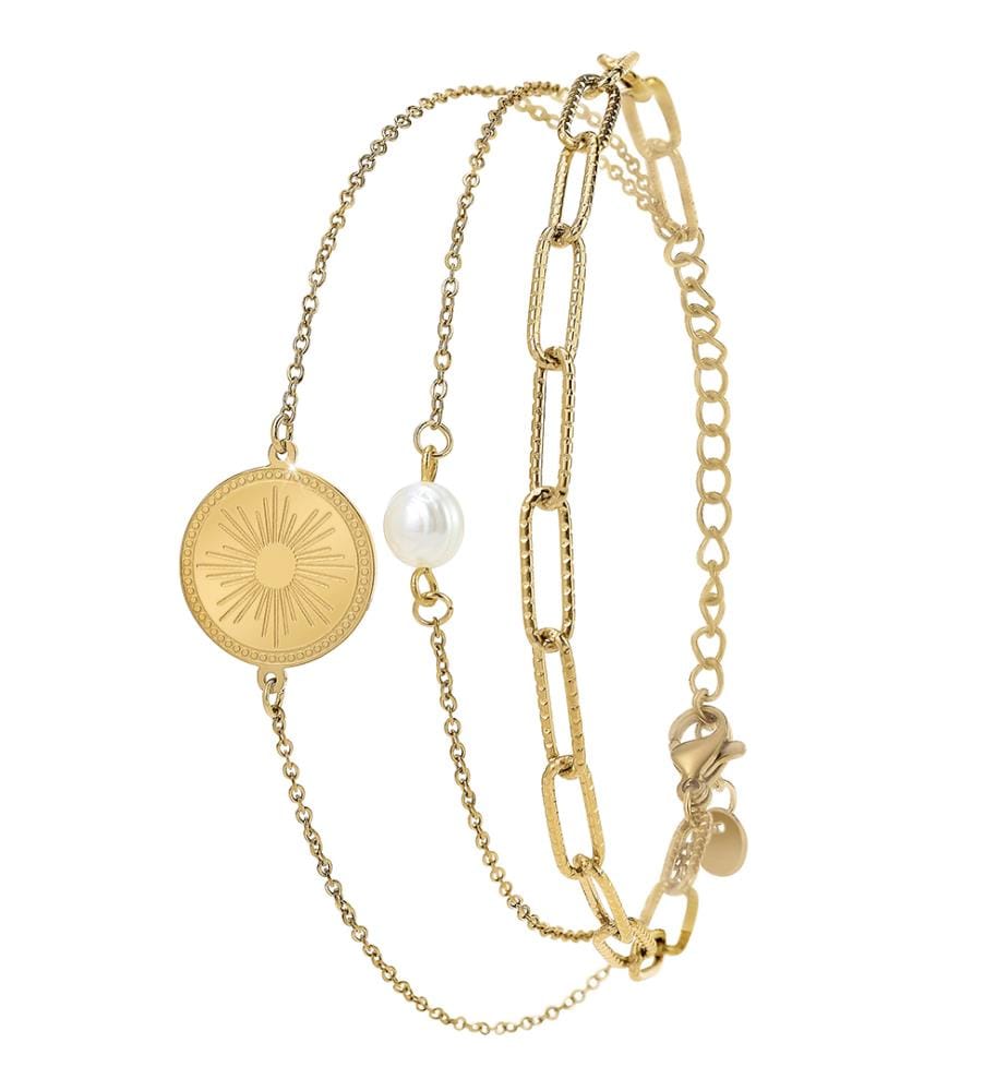 Armband aus Edelstahl - Vergoldet