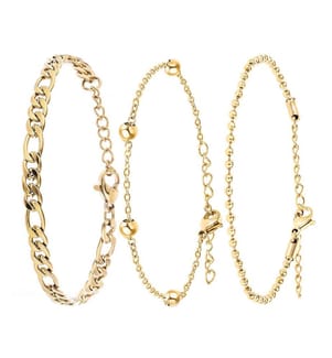 3er-Set Armbänder von Bijoux - Vergoldet