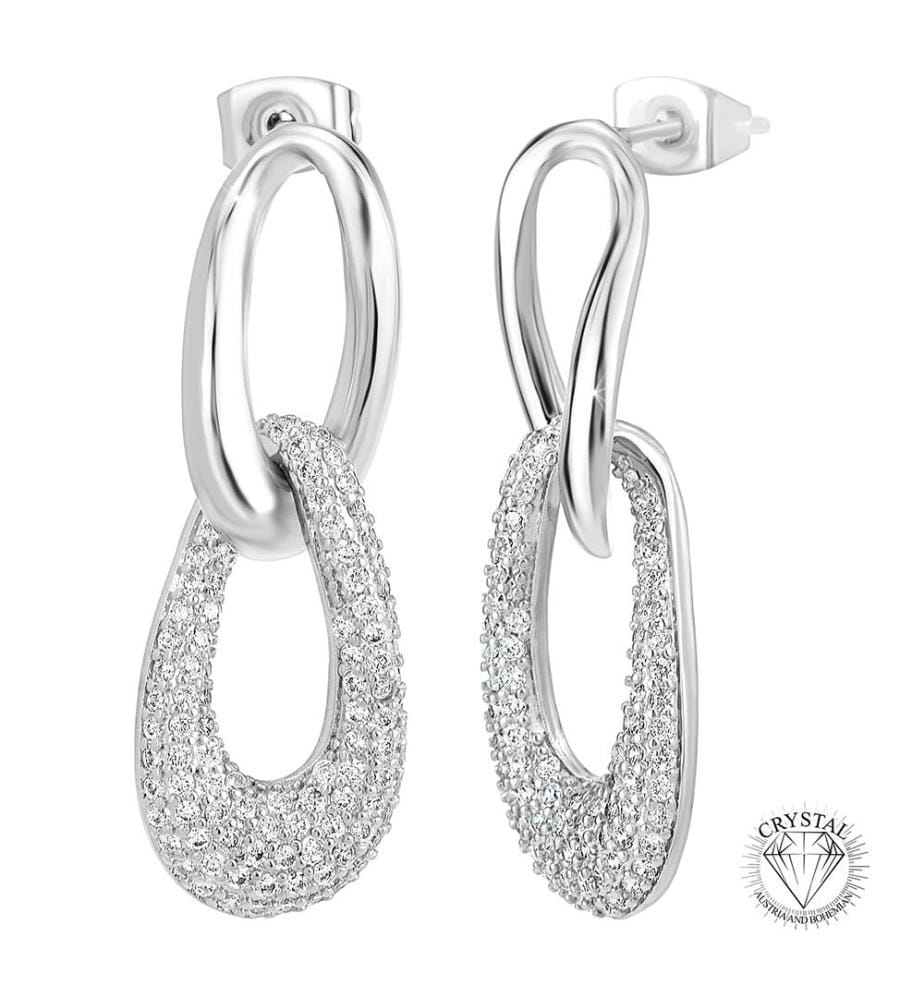 Ohrringe mit Zirkonia - Silber