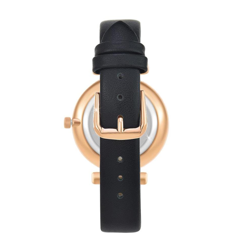 Orologio elegante con cristalli scintillanti - Oro e nero