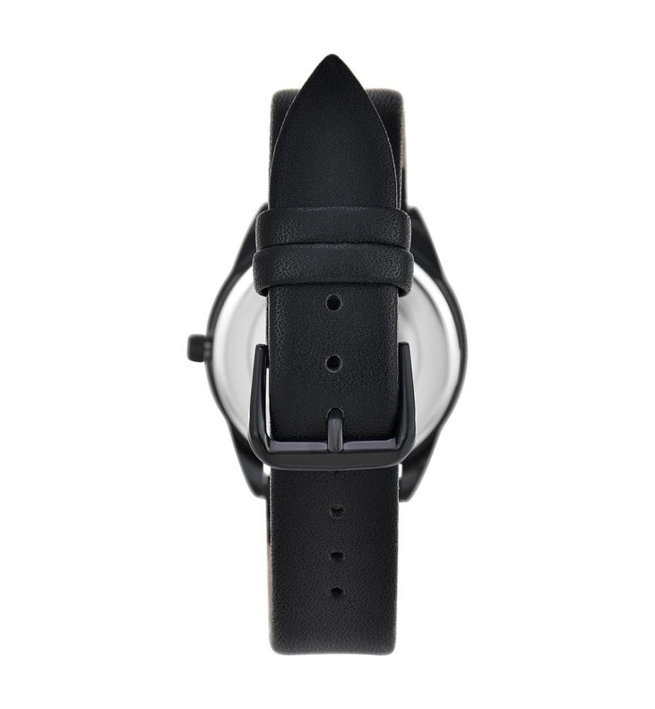 Montre élégante ornée de Cristaux scintillants - Noir