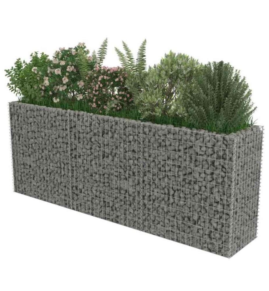 Gabionen-Hochbeet Verzinkter Stahl 270×50×100 cm