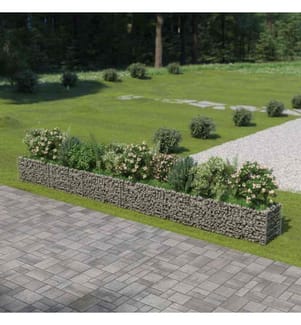 Gabionen-Hochbeet Verzinkter Stahl 540×50×50 cm