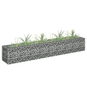 Gabionen-Hochbeet Verzinkter Stahl 180×30×30 cm