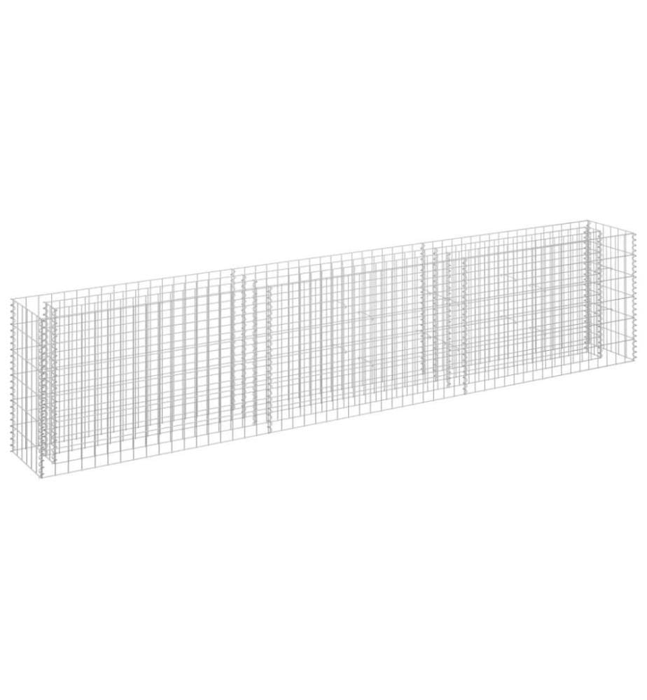 Gabionen-Hochbeet Verzinkter Stahl 270×30×60 cm