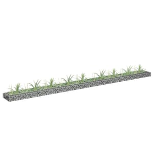 Gabionen-Hochbeet Verzinkter Stahl 360x30x10 cm