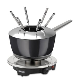 Fondue-Set à fondue One for All - Argenté et Noir