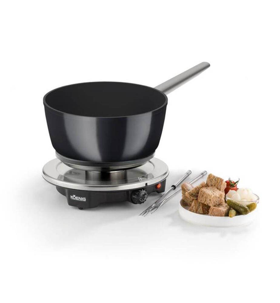 Fondue-Set à fondue One for All - Argenté et Noir