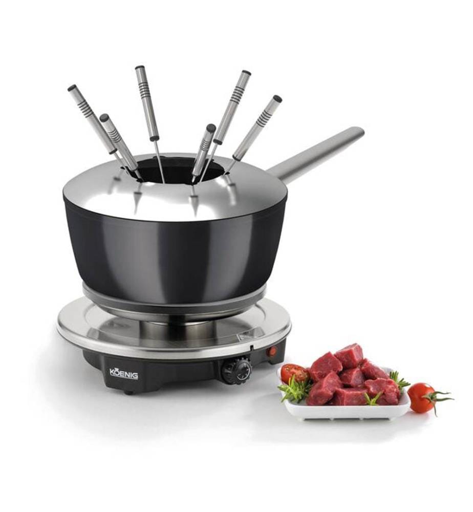 Fondue-Set à fondue One for All - Argenté et Noir