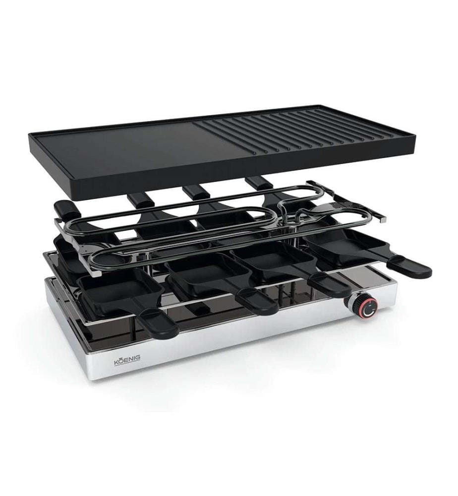 Raclettegerät Grill Elegance - Schwarz und Silber
