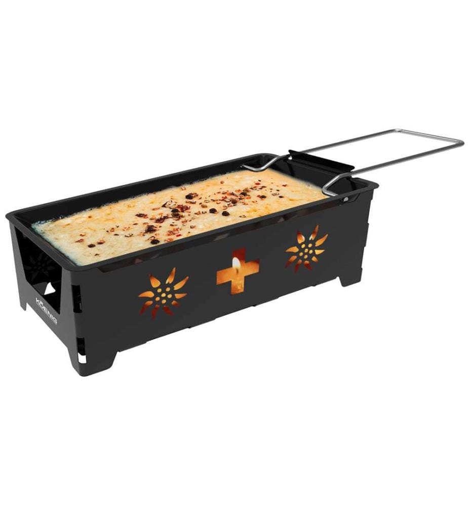 Raclette à bougies Suisse - Noir