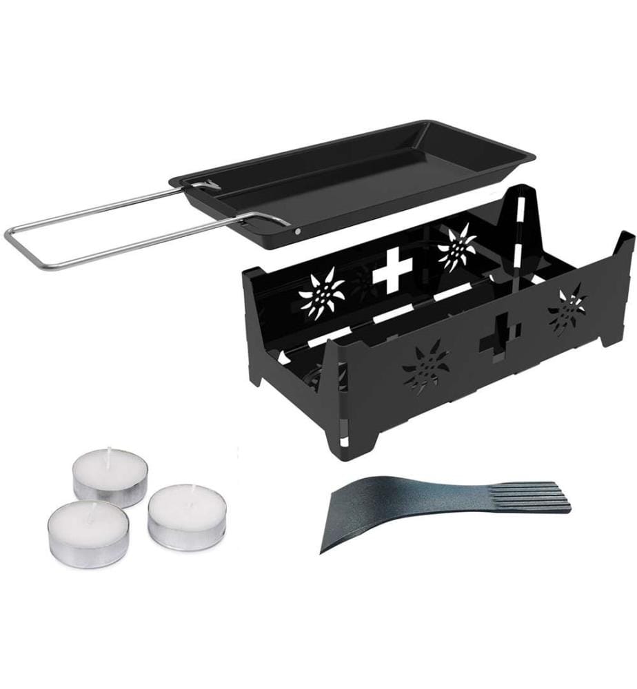 Raclette à bougies Suisse - Noir