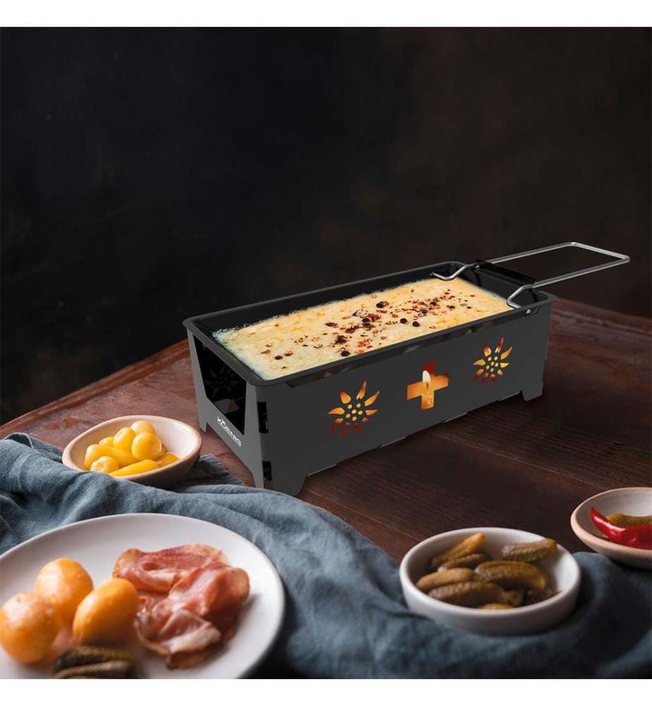 Raclette à bougies Suisse - Noir