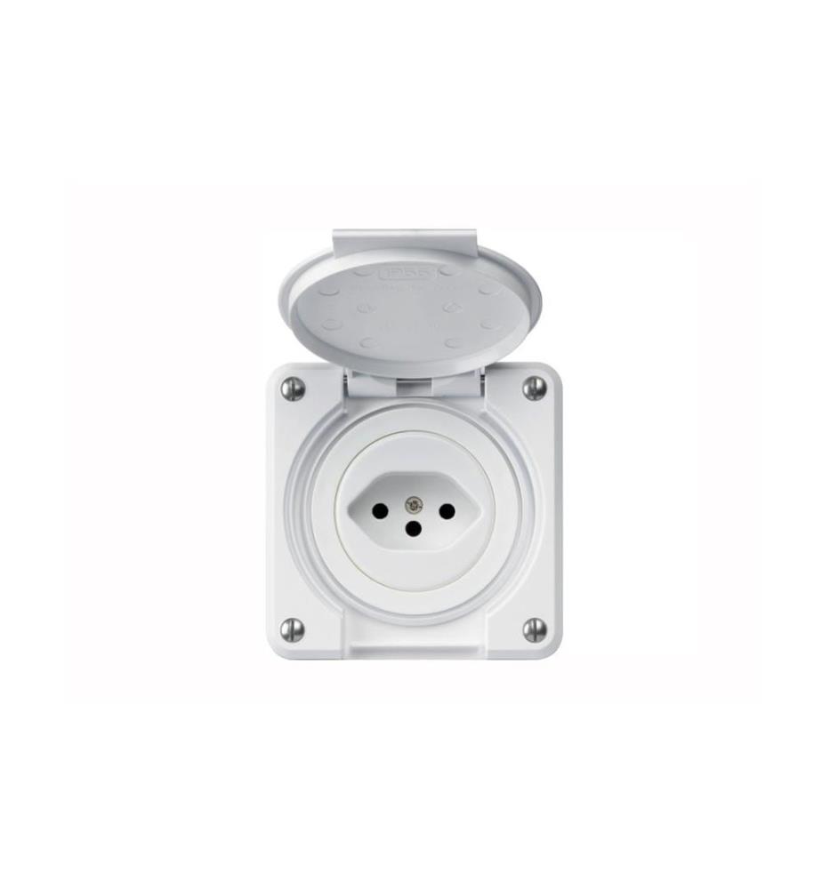 Hager - NUP-Steckdosen robusto 1xT13 mit Klappdeckel