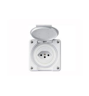 Hager - NUP-Steckdosen robusto 1xT13 mit Klappdeckel