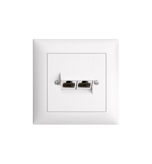 FELLER - EDIZIOdue Netzwerkdose UP 2x RJ45, geschirmt