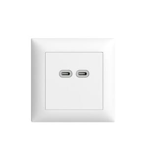 FELLER - EDIZIOdue USB-Ladesteckdose 2x USB C, 18 W, UP