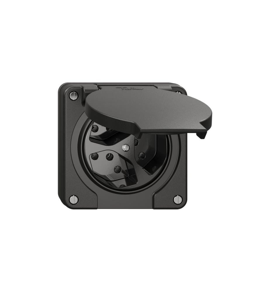 FELLER - UP-Steckdosen NEVO 3x T13 IP21, Schwarz