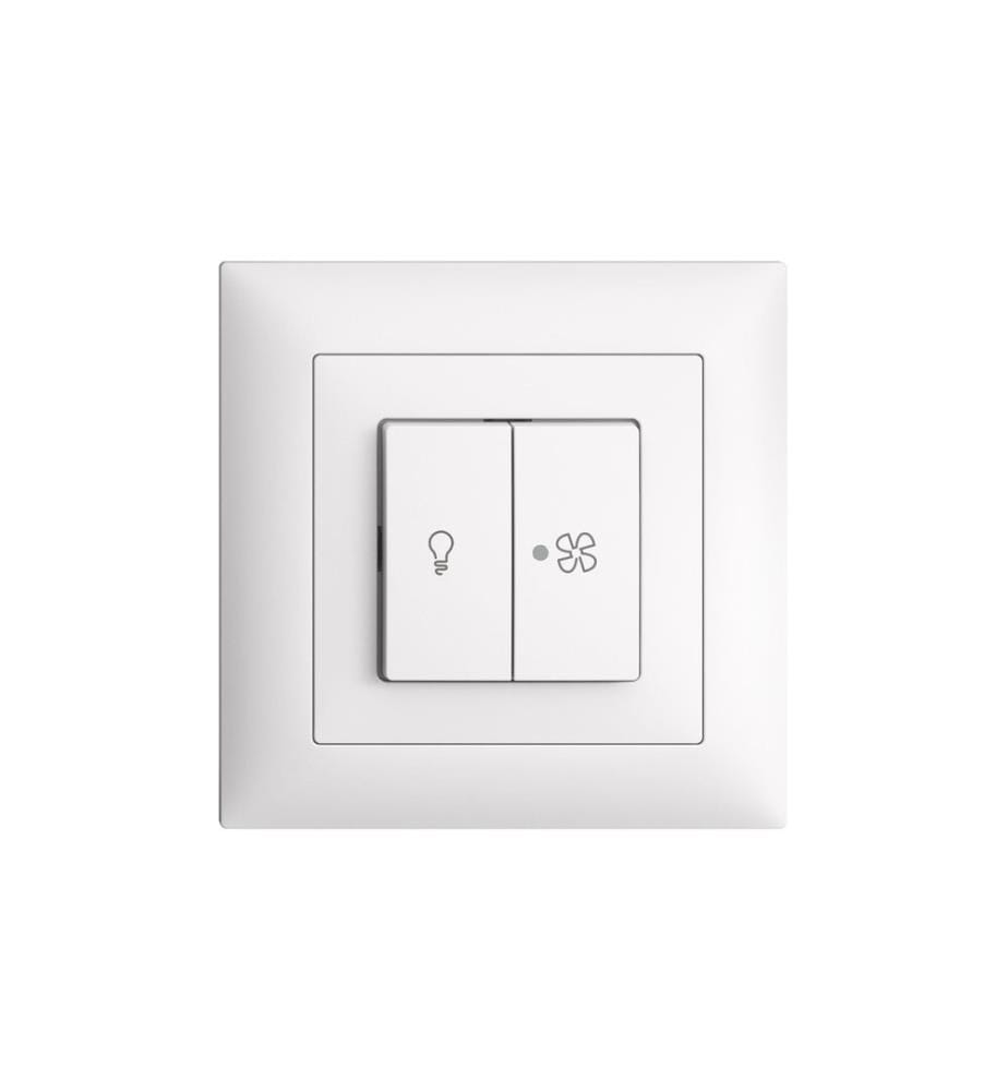 FELLER - EDIZIOdue UP-Schalter für Lampe und Ventilator