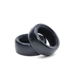 TAMIYA - Pneu Slick, dur, 24 mm, 2 pièces