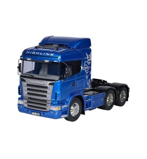 TAMIYA - Camion Scania R620 Highline 6x4 Bleu, kit de construction, 1:14