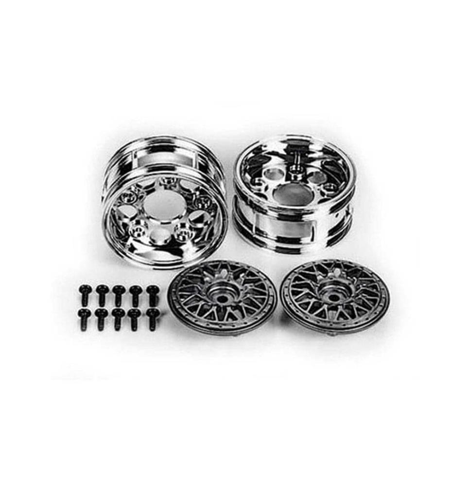 TAMIYA - Jantes BBS, en deux parties, 30 mm, argent 2 pièces, 1:10