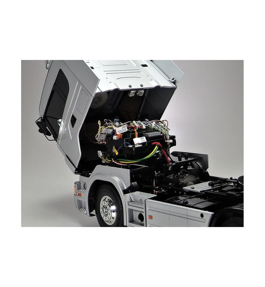 TAMIYA - Camion Scania R470 Highline 4x2 Argent, kit de construction, 1:14