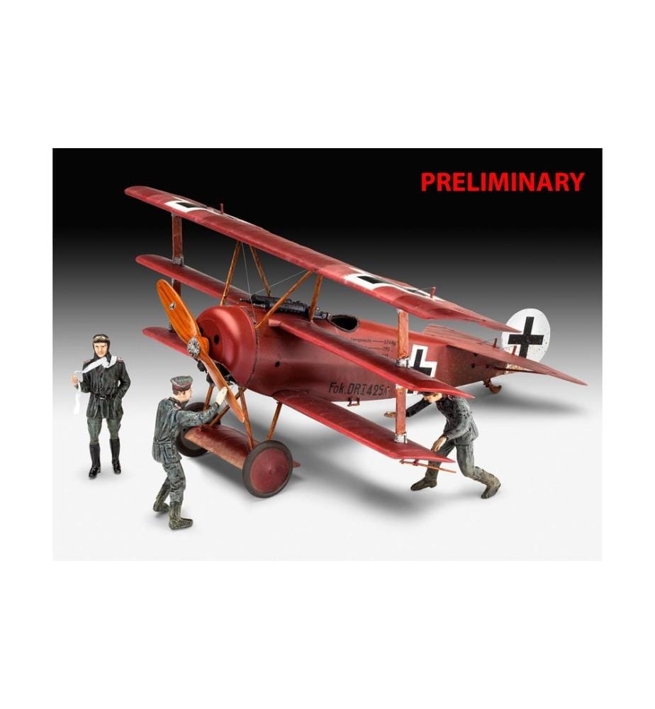 Revell - Fokker Triplane DR.1 - 75 Years Plastic Modelling 1:28