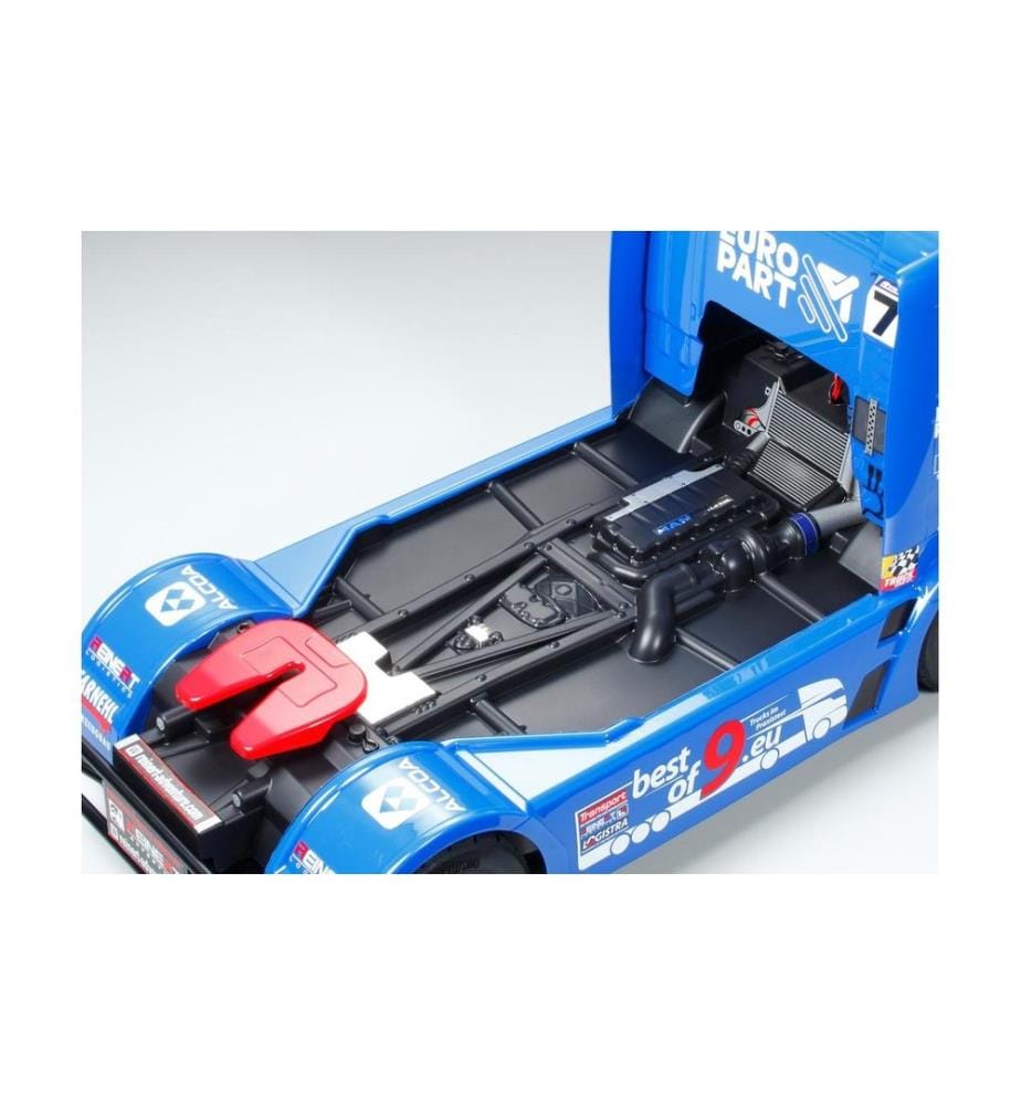TAMIYA - Camion de course MAN TGS Reinert Racing TT-01E 4WD Kit de construction avec ESC, 1:14