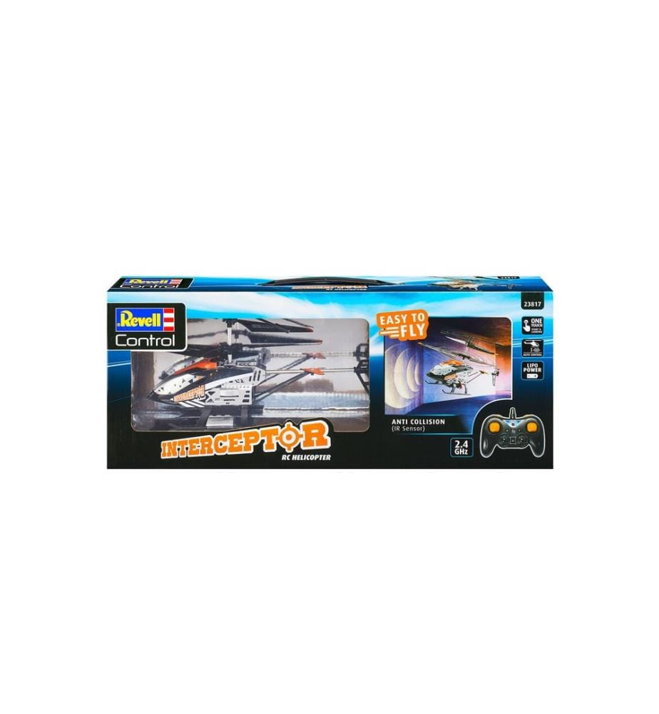 REVELL - Control Hélicoptère Interceptor, Anti-Crash RTR