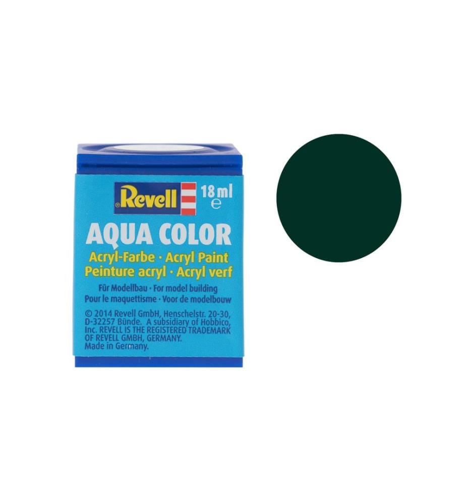 Revell - Acrylfarbe 36 140 schwarzgrün matt