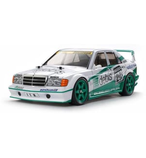 TAMIYA - Voiture de tourisme MB 190E 2.5 EVO II TT-01E Kit de construction, 1:10