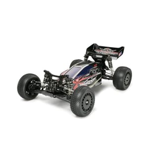 TAMIYA - Buggy Dark Impact DF-03 4WD Kit de construction, 1:10