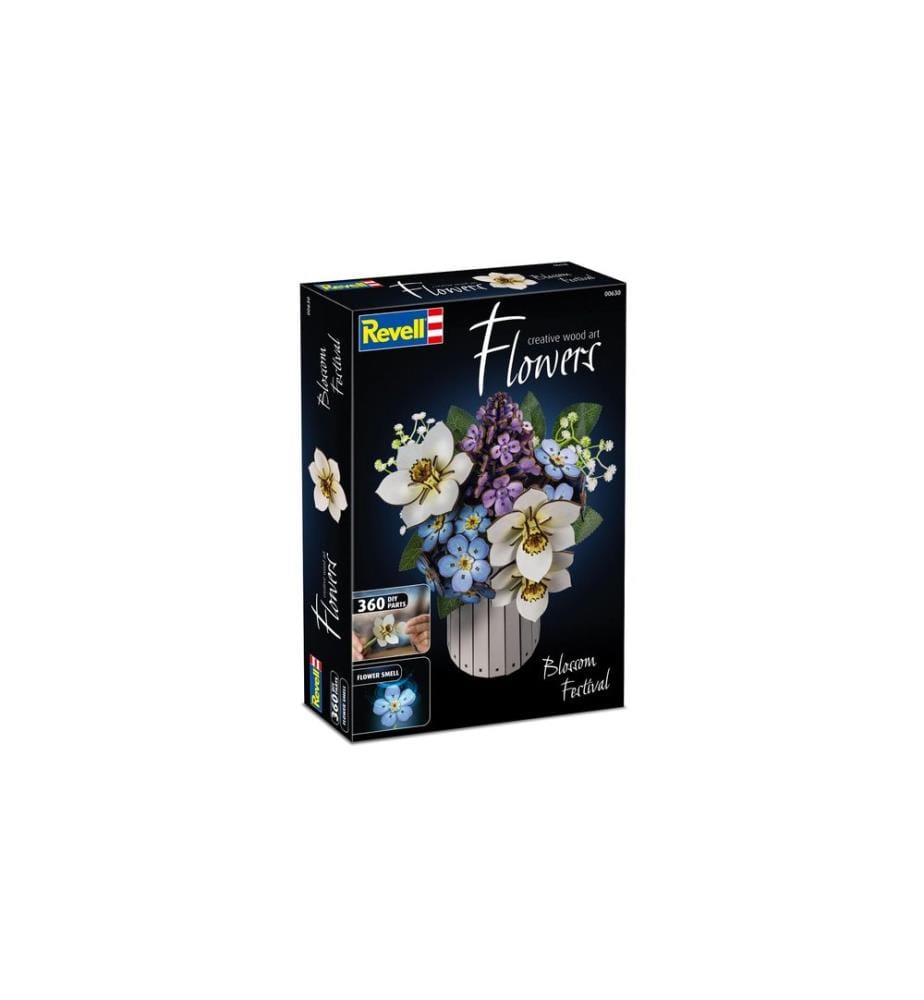 Revell - Festival Blossom Bouquet de fleurs en bois avec vase et parfum