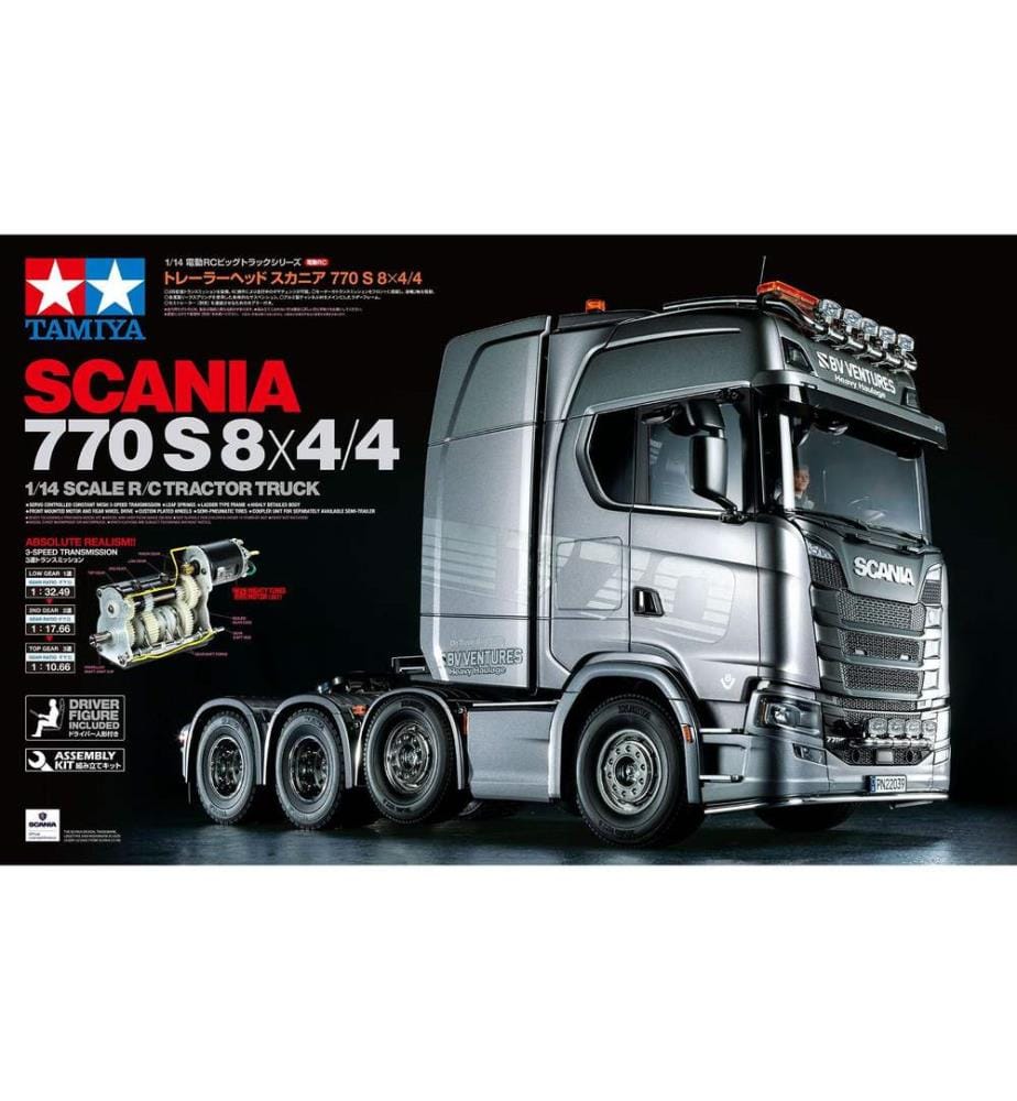TAMIYA - Camion Scania 770 S 8x4/4, Kit de construction, 1:14